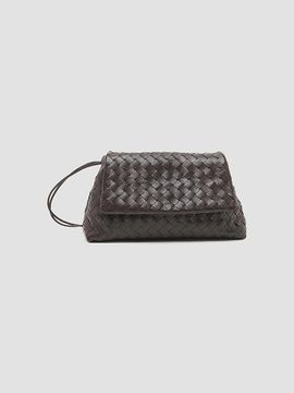Bottega Veneta Women's Giorno Intrecciato-Leather Pouch