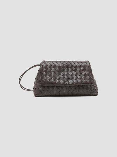 Bottega Veneta Women's Giorno Intrecciato-Leather Pouch