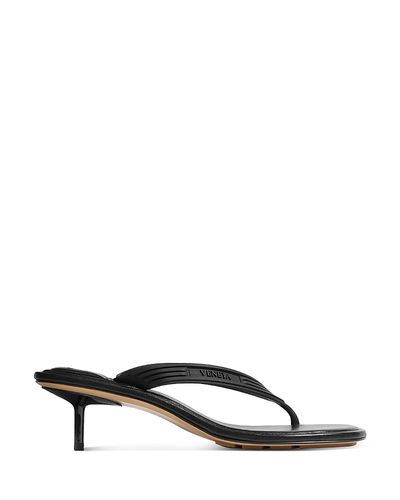 Bottega Veneta Bottega Veneta Women's Sampieri Kitten Heel Thong Sandals