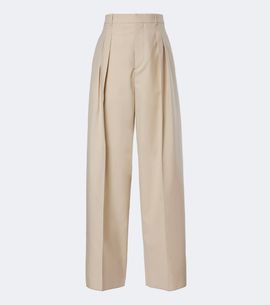 Bottega Veneta Bottega Veneta Wool and cotton wide-leg pants