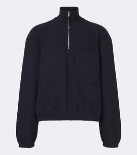 Bottega Veneta Bottega Veneta Wool felt half-zip sweater
