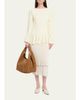 Bottega Veneta Campana Large Suede Top-Handle Bag - 9