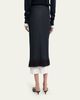 Bottega Veneta Colorblock Layered Fringe Midi Skirt - 3