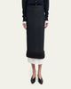 Bottega Veneta Colorblock Layered Fringe Midi Skirt - 4