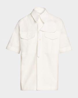 Bottega Veneta Compact Cotton Toile Utility Shirt