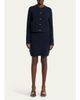 Bottega Veneta Front-Pockets Boucle Mini Skirt - 2