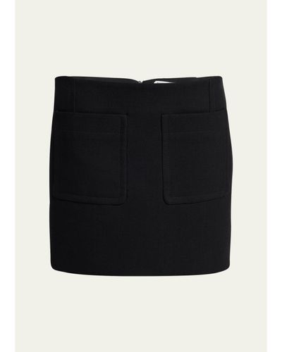 Bottega Veneta Front-Pockets Mini Pencil Skirt