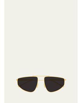 Bottega Veneta Geometric Aviator Sunglasses