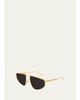 Bottega Veneta Geometric Aviator Sunglasses - 2