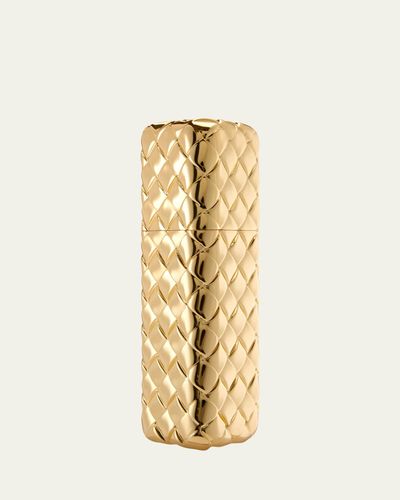 Bottega Veneta Gold Intreccio Atomizer Travel Case