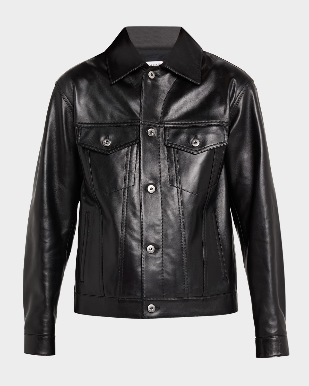 Bottega Veneta Intrecciato Bandana Leather Jacket