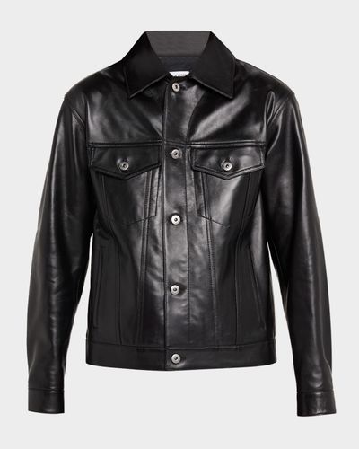 Bottega Veneta Intrecciato Bandana Leather Jacket