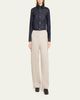 Bottega Veneta Intrecciato Collar Cotton Denim Jacket - 2