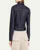 Bottega Veneta Intrecciato Collar Cotton Denim Jacket - 3