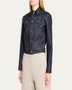 Bottega Veneta Intrecciato Collar Cotton Denim Jacket - 4