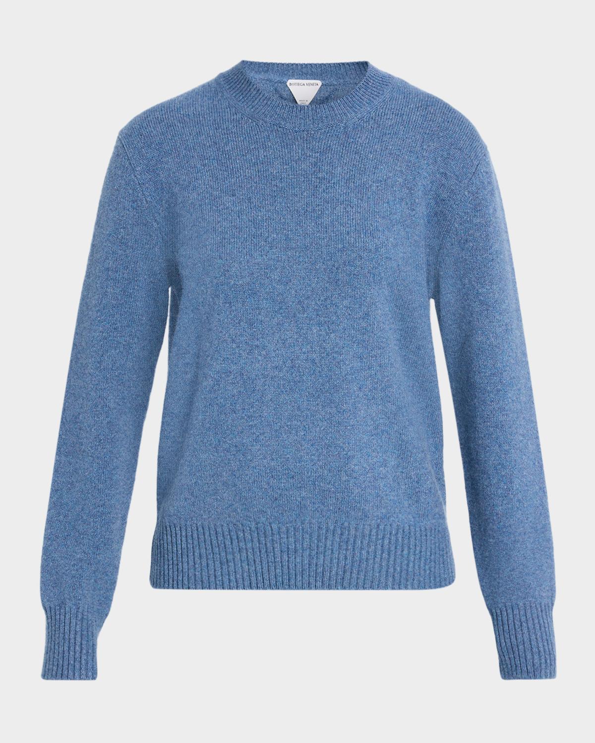 Bottega Veneta - Intrecciato Elbow-Patch Cashmere Crewneck Sweater