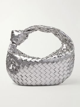 BOTTEGA VENETA Jodie Teen Intrecciato mirrored-leather tote