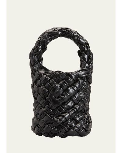 Bottega Veneta Kalimero Mini Intrecciato Pleated Bucket Bag