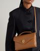 BOTTEGA VENETA Knot Lock medium Intrecciato leather top-handle bag - 2