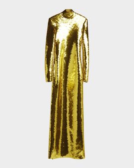 Bottega Veneta Long Sequined Dress