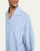 Bottega Veneta Men's Cotton and Silk Textured Plaid Short-Sleeve Shirt - 5