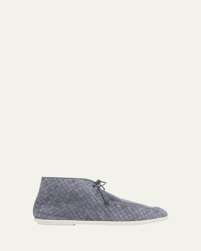 Bottega Veneta Men's Dawson Intrecciato Leather Chukka Boots
