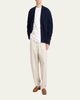 Bottega Veneta Men's Intrecciato Wool Knit Cardigan - 2