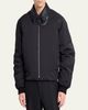 Bottega Veneta Men's Leather Intrecciato-Collar Nylon Blouson - 4