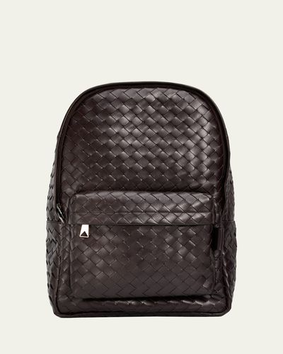 Bottega Veneta Men's Medium Intrecciato Leather Backpack