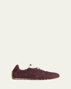 Bottega Veneta Men's Orbit Flash Suede & Nylon Low-Top Sneakers
