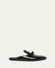 Bottega Veneta Men's Roma Shiny Leather Knot Mules - 1