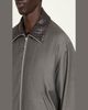 Bottega Veneta Men's Shadow Stripe Intrecciato Leather-Collar Jacket - 5