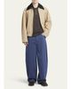 Bottega Veneta Men's Wide-Leg Drill Trousers - 2