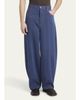 Bottega Veneta Men's Wide-Leg Drill Trousers - 4