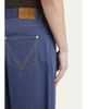 Bottega Veneta Men's Wide-Leg Drill Trousers - 5