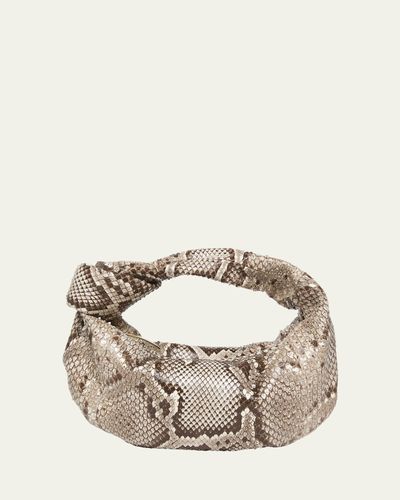 Bottega Veneta Mini Jodie Python Top-Handle Bag