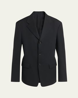 Bottega Veneta Oversized Single-Breasted Wool Blazer