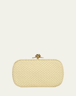 Bottega Veneta Puffy Leather Knot Clutch Bag