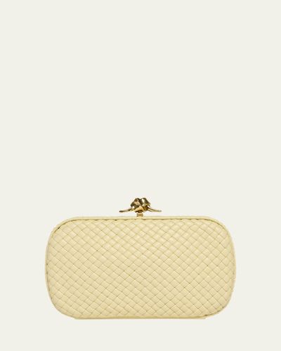 Bottega Veneta Puffy Leather Knot Clutch Bag