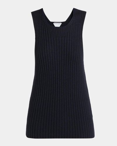 Bottega Veneta Ribbed Wool Mini Dress