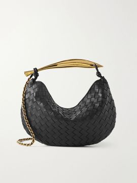 BOTTEGA VENETA Sardine small Intrecciato leather shoulder bag with chain