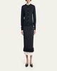 Bottega Veneta Silk Double Knit Crewneck Cardigan - 2