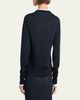 Bottega Veneta Silk Double Knit Crewneck Cardigan - 3