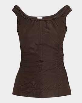 Bottega Veneta Washed Silk Taffeta Top