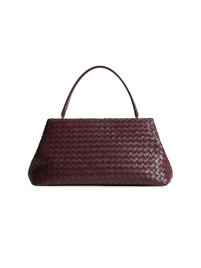 Bottega Veneta Women's 1998 Intrecciato Leather Top Handle Frame Bag