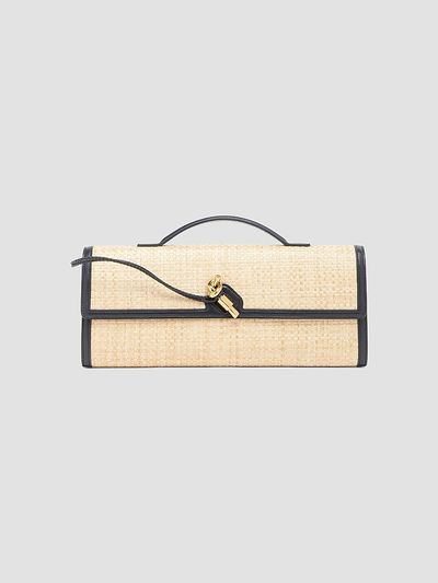 Bottega Veneta Women's Andiamo Raffia & Leather Clutch
