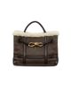 Bottega Veneta Women's Andiamo Small Leather-Shearling Top-Handle Bag - 8