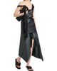 Bottega Veneta Women's Asymmetric Ruffled Leather Midi-Skirt - 2