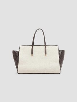 Bottega Veneta Women's Barbara Medium Canvas & Leather Tote Bag
