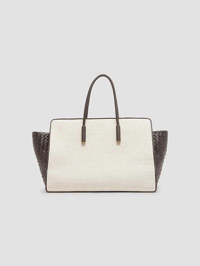 Bottega Veneta Women's Barbara Medium Canvas & Leather Tote Bag